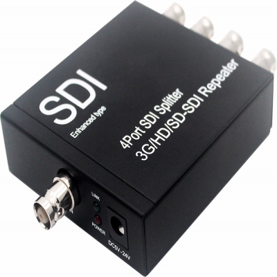 3G SDI 1進4出 分配器